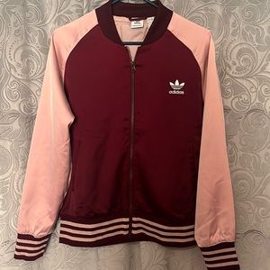 Maroon Adidas Track Jacket 
